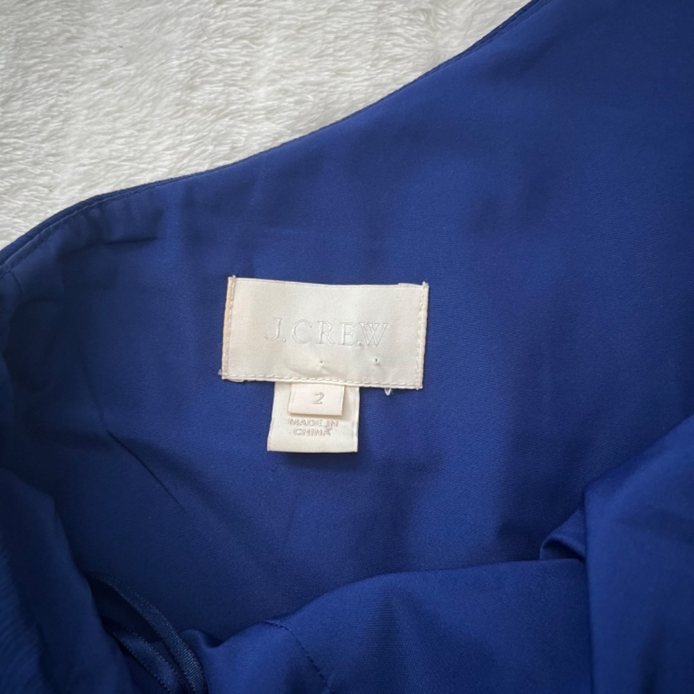 J. Crew Blue Ruffle Dress - Picture 4 of 5